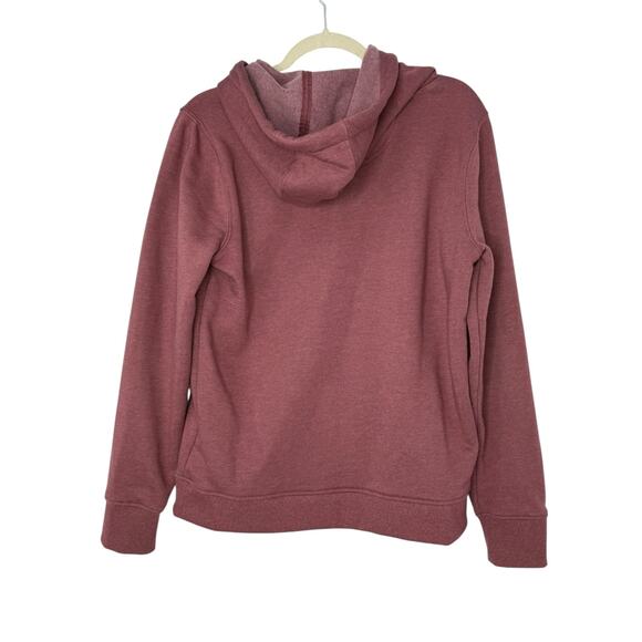 Carhartt Rain Defender Hoodie Women’s M Burgundy Relaxed Fit Pullover Logo - Picture 2 of 8